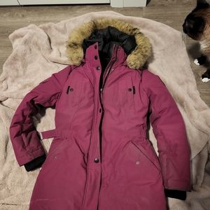 Pink parka